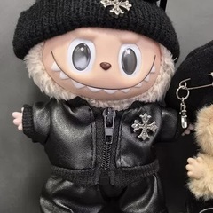 即日配送！La bubuレザーぬいぐるみ服　男　3点セットの画像
