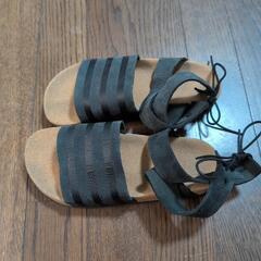 【美品1回のみ着用】アディダス オリジナルス レザーサンダルの画像