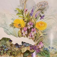 0814-245 花の神殿 大人のしかけ絵本　※切れてる部分ありの画像