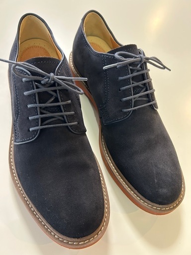 リーガルスエードシューズカジュアルシューズくつ紐靴クツレースアップシューズ紳士靴メンズ男性用ユニセックス ビジネスシューズネイビー