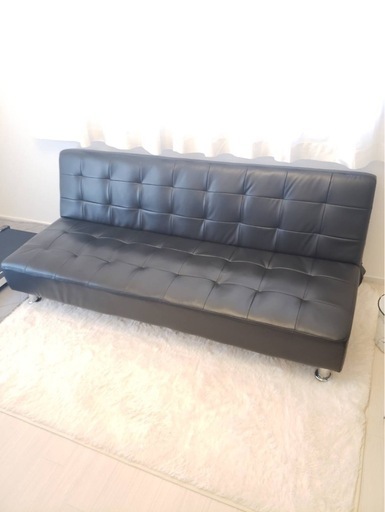 決定しました！黒ソファーベッド