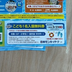 モンキーパーク入園無料券の画像
