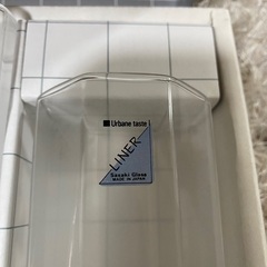 【グラス】佐々木硝子 LINER 八角形ブロックカット 水差し+グラス5個セットの画像