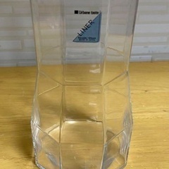 【グラス】佐々木硝子 LINER 八角形ブロックカット 水差し+グラス5個セットの画像
