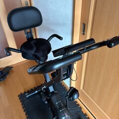  STEADY フィットネスバイク 【 Designed in Japan 独自開発の非接触式airホイール®︎ / 静音 / 専用モニター ( 心拍数 / 距離 / カロリー / スピード ) 折りたたみ 】 ステディ ST120 負荷16段階 タブレットホルダー (5.ブラック（背もたれ付き）)の画像