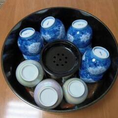 津軽塗 茶櫃、茶こぼし、徳利袴の画像