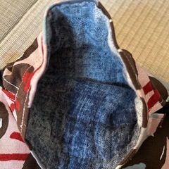 巾着約23cm/飾りボタン付の画像
