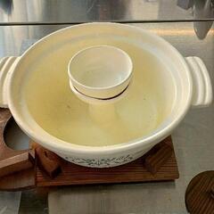0814-604 昭和レトロ　湯豆腐しゃぶしゃぶ鍋の画像