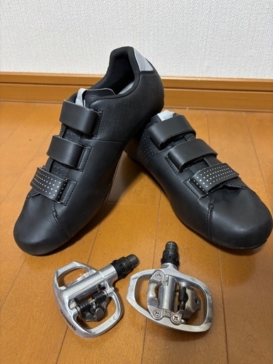 ロードバイクシューズ，ビィンディング、タイヤ他