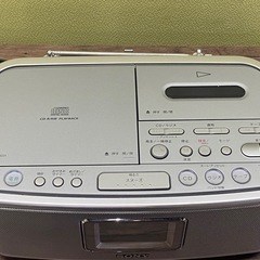 ☆ CDラジカセ SONY ソニー　CFD-E501 2016年製 シルバー系 動作確認済みの画像