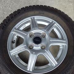 165/65R13 BRIDGESTONE VRX スタッドレス ブリヂストン 4本セット アルミホイール付きの画像