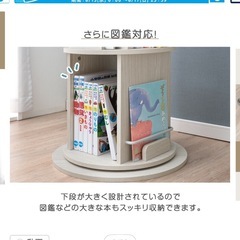 回転式本棚3段図鑑対応タイプの画像
