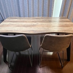 4人用ダイニングテーブル(マナベインテリアハーツ)の画像
