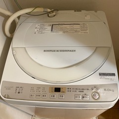 洗濯機シャープ6kgの画像
