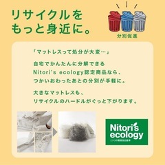 ニトリシングルベッドマットレスの画像
