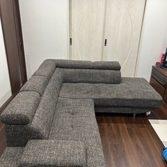 L字ソファーの画像
