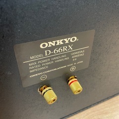 【ジモティー割引で最大15％OFF⭐️】 ジャンク品 D-66RX ONKYO スピーカー ペアの画像