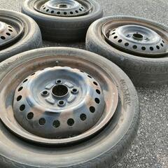 『無料』14インチ鉄チンホイール＋タイヤ付き155/65/R14　の画像