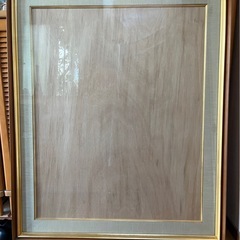 大きな額　水彩　額縁　　絵画の画像