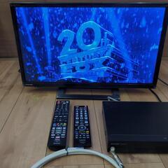 東芝液晶テレビ＆SHARPブルーレイレコーダーセットの画像