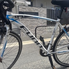 Funnロードバイク Shimano 700C ホワイト/ブルー難あり の画像