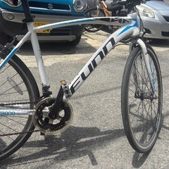 Funnロードバイク Shimano 700C ホワイト/ブルー難あり の画像