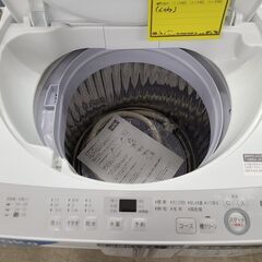 J1296【リユースのサカイ柏店】SHARP　シャープ　6.0kg洗濯機　ES-GE6B-W　2018年製　動作確認、クリーニング済み　参考価格60,368円の画像