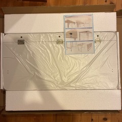 新品！　折りたたみ机 白　木製 Sサイズ(40×80×75cm) 作業台　テーブルの画像