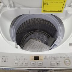 J1297【リユースのサカイ柏店】SHARP　シャープ　6.0kg洗濯機　ES-GE6C-W　2018年製　動作確認、クリーニング済み　参考価格54,780円の画像