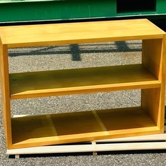 【キャトルセゾン】木製　飾り棚　木枠　棚板（縦・横）各1枚付の画像