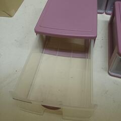 収納ボックス　小　事務用品など　５段　積み上げ式　１段ごと使用可能　の画像