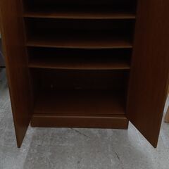 ★リユースのサカイ高崎店★TJ12498  下駄箱 ブラウン H93.5×D32.5×W58.5 クリーニング済みの画像
