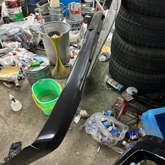 ハイエース　3型ワイド純正バンパー　社外リップ付　カラー209の画像