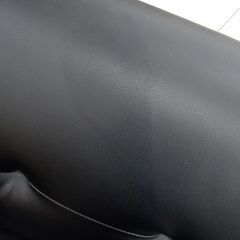 ★リユースのサカイ高崎店★TJ12506  2人掛けソファー 黒 H62×D67×W126 クリーニング済みの画像