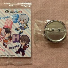 にじさんじ　くら寿司　缶バッジ&カードセットの画像
