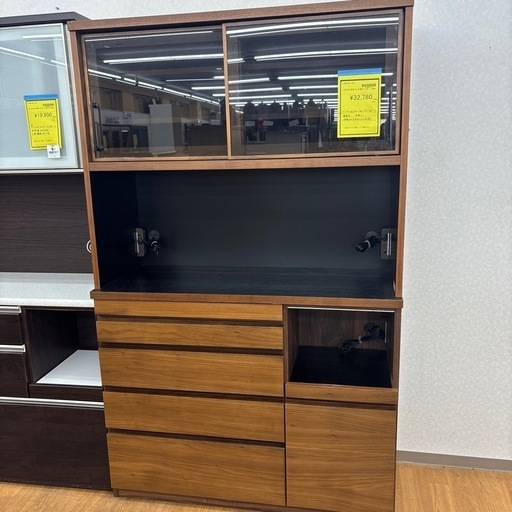 ☆ドリーム荒牧店☆ジモティー割引有☆河口家具/スライド扉オープンボード