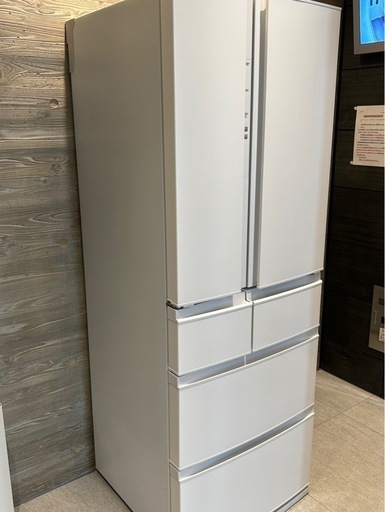 高年式　大容量6ドア冷蔵庫！MR-R46E-W2 三菱ノンフロン冷蔵庫　2023年製