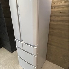 高年式　大容量6ドア冷蔵庫！MR-R46E-W2 三菱ノンフロン冷蔵庫　2023年製 の画像