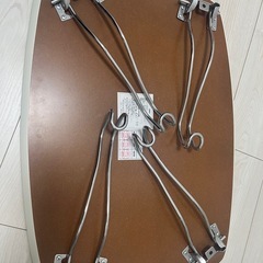 【8/17まで】ニトリ　コンパクト折りたたみテーブル白の画像