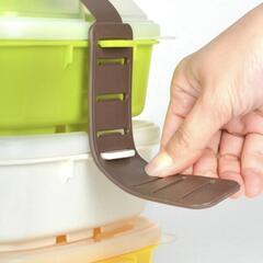 ピクニックランチボックス お弁当箱 レジャーランチボックス 3段 取り皿付き カラフル （ お重 運動会 行楽 ファミリー ランチボックス 弁当箱 アウトドア ピクニック 日本製 大容量 お重箱 コンパクト ）の画像