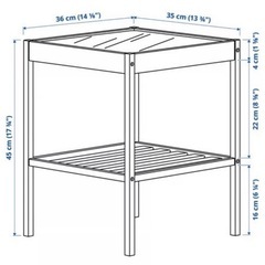 IKEA NESNA サイドテーブルの画像