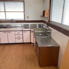 L型キッチン　台所一式　の画像