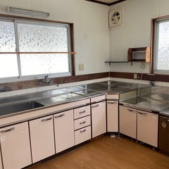 L型キッチン　台所一式　の画像