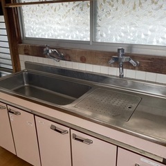 L型キッチン　台所一式　の画像