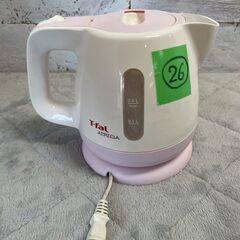 ティファール 電気ケトル BF802 0.8L 1250W ピンク 動作確認済 電気湯沸器 T-fal APRECIA キッチン家電 湯沸かし 26 Y2105の画像