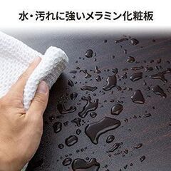 サンワダイレクト ローデスク 幅100×奥行60cm モニターアーム取付対応 耐荷重30kgの画像