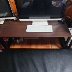 サンワダイレクト ローデスク 幅100×奥行60cm モニターアーム取付対応 耐荷重30kgの画像
