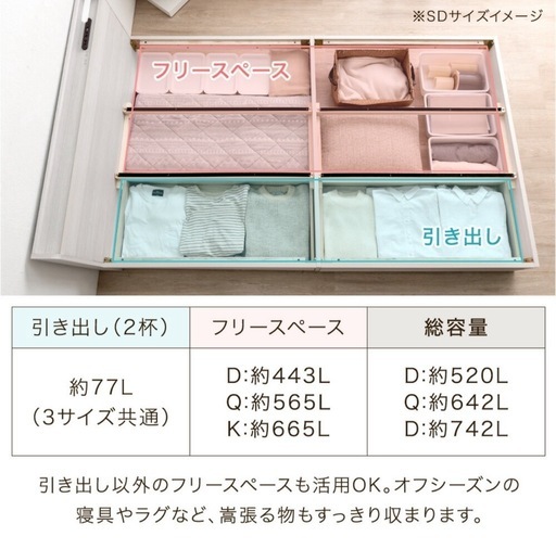 ✨新品 クイーンサイズベッドフレーム  おしゃれ フレームのみ