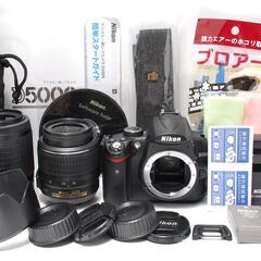 使用少なめ Nikon D5000 ダブルレンズ美品セット バリアングル液晶の画像
