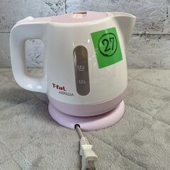 ティファール 電気ケトル BF802 0.8L 1250W ピンク 動作確認済 電気湯沸器 T-fal APRECIA キッチン家電 湯沸かし 27 Y2106の画像